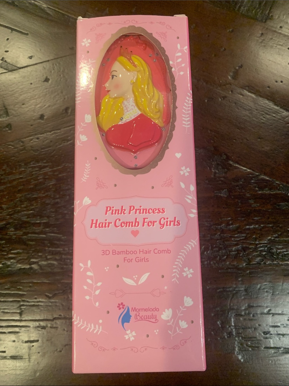 Pink Princess Hair Comb for Girls